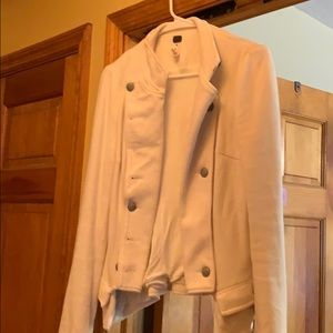 Fall off white jacket